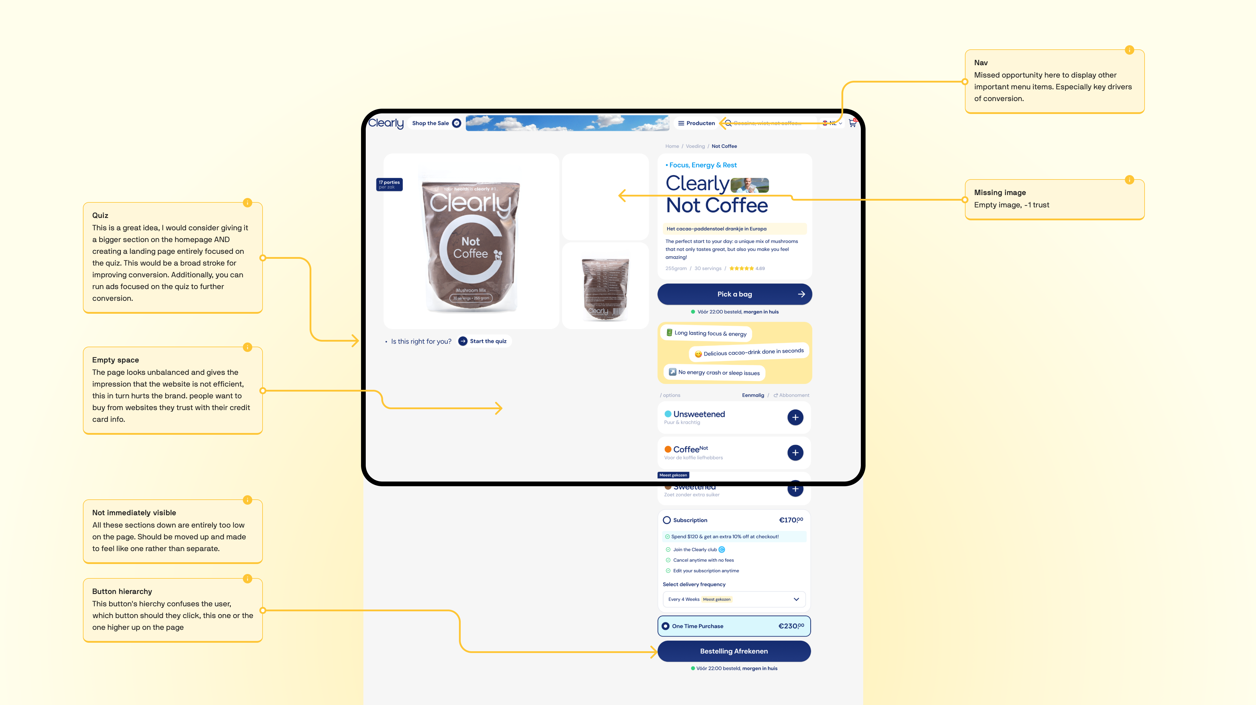 UX audit for Clearly